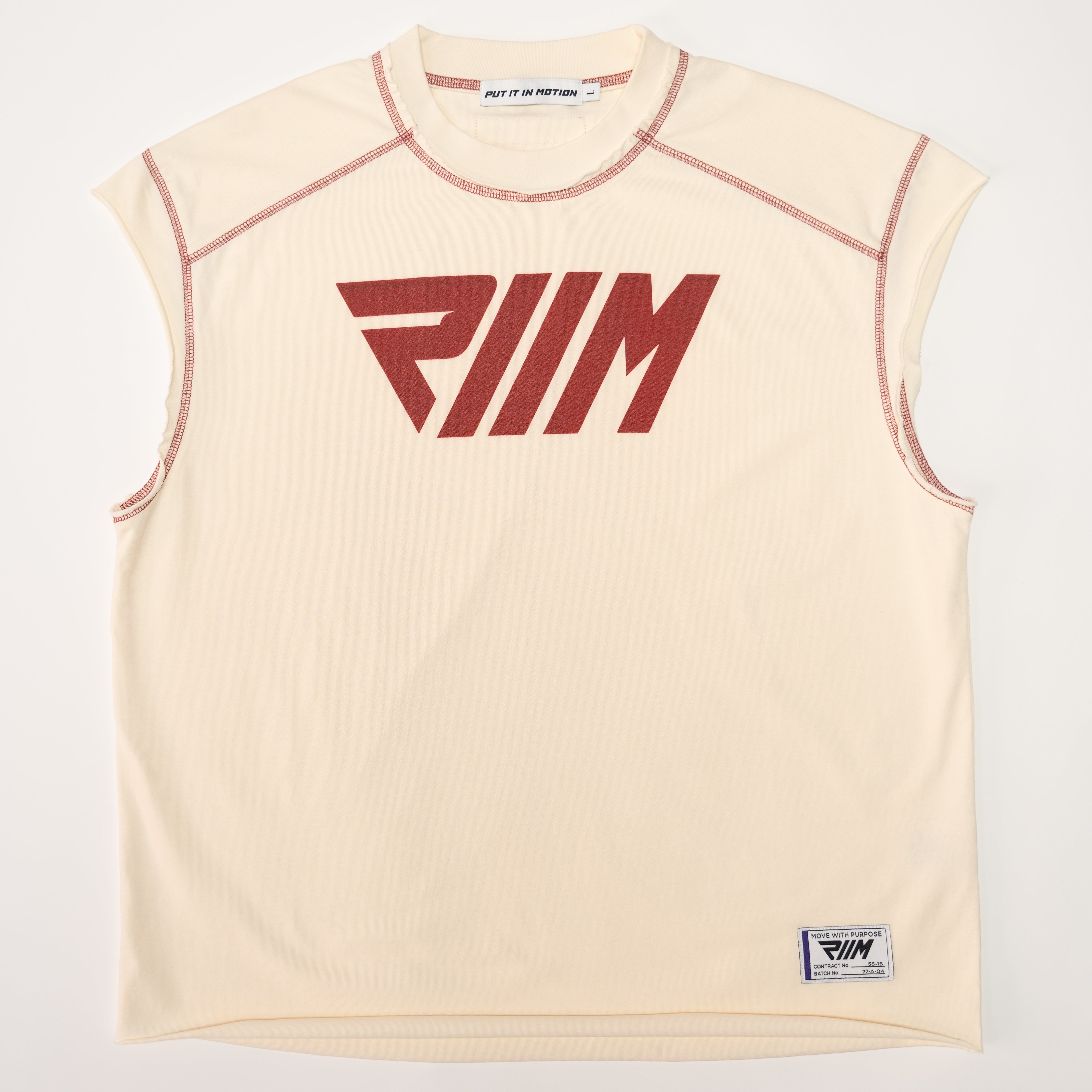 'The Motion' Tank KREMA MAROON